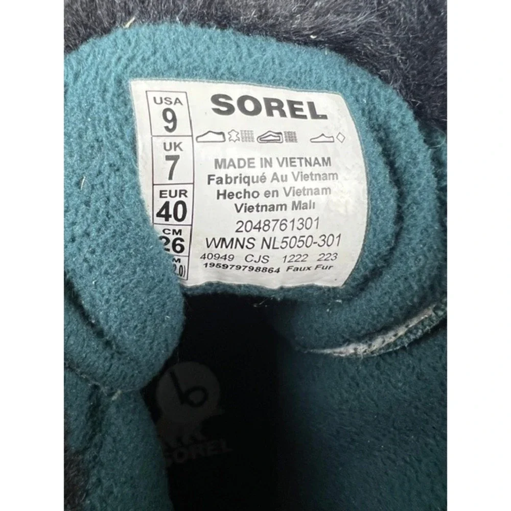 Sorel Kinetic Impact NXT Boot Dark Green Black Faux Fur Waterproof NL5050-301 9